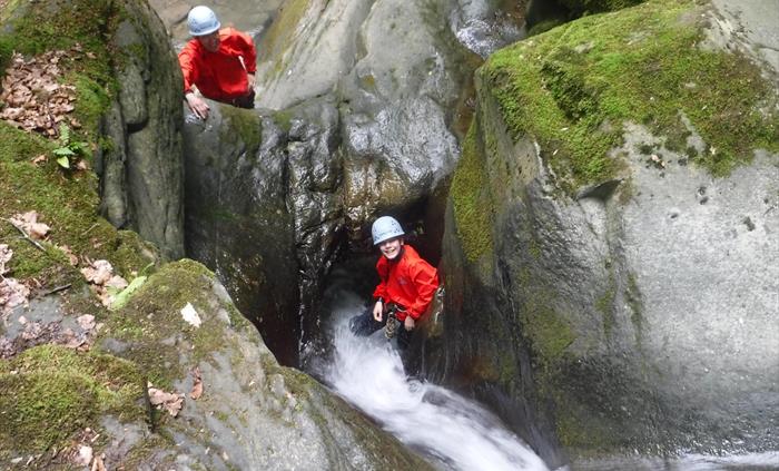 Gorge Scrambling is very popular activity and suitable for all.  Ideal for a fun day out with family & friends. There's lots of fun to be had, climbin